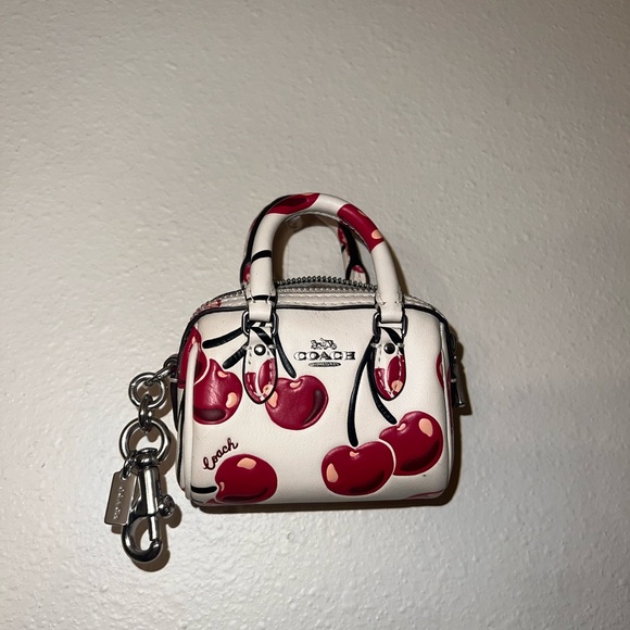 Coach Handbags - Coach Mini Bag Cherry Bag Charm